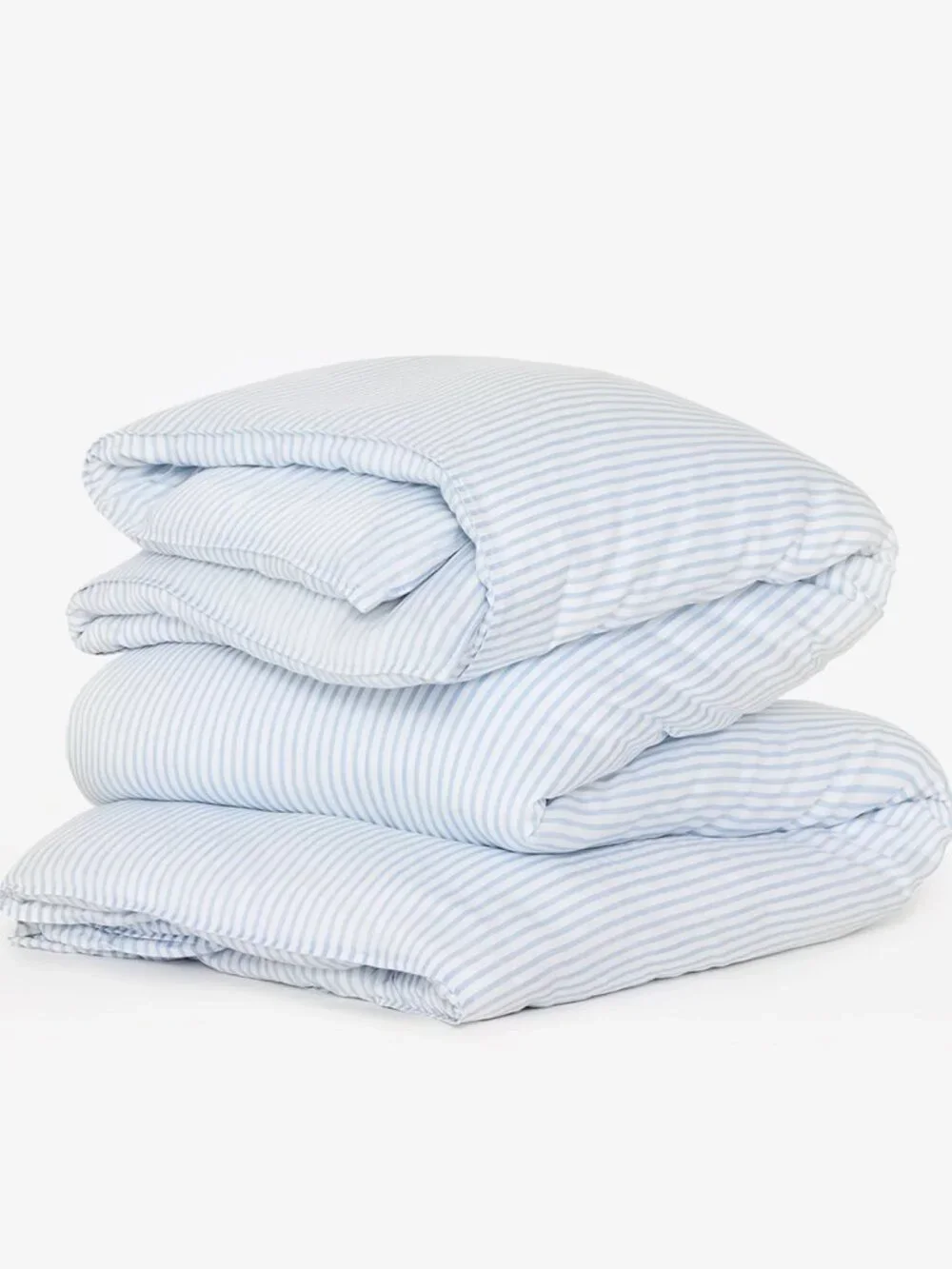 Buffy Breeze Duvet Cover in Light Blue Stripe King / Cal King
